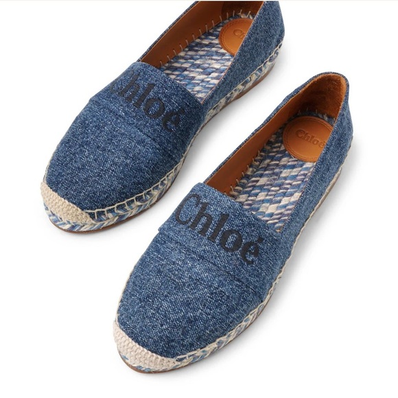 Chloe Shoes - Chloe chic Blue Espadrilles